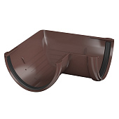 Угол желоба 90° ПВХ D125/82 коричневый /Технониколь Угол желоба 90° ПВХ D125/82 коричневый /Технониколь