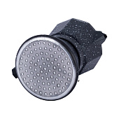 Кофеварка гейзерная 150мл (3 порции) из алюминия с широким индукционным дном (черный мрамор) /2511MR Кофеварка гейзерная 150мл (3 порции) из алюминия с широким индукционным дном (черный мрамор) /2511MR