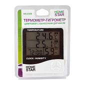 Термометр-гигрометр цифровой HOMESTAR HS-0109 с выносным датчиком (104304) Термометр-гигрометр цифровой HOMESTAR HS-0109 с выносным датчиком (104304)