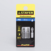Биты PZ2 25мм(2шт)/STAYER Биты PZ2 25мм(2шт)/STAYER