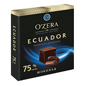  «OZera», шоколад Ecuador, содержание какао 75%, 90 г 