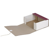 Короб архивный 330х240 мм, 8 см, внутри белый, ассорти, П+ Короб архивный 330х240 мм, 8 см, внутри белый, ассорти, П+