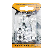 Гайка мебельная забивная М 6 белый цинк 10 шт Гайка мебельная забивная М 6 белый цинк 10 шт