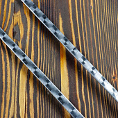  Шампур-вилка двойной с деревянной ручкой, 40см   4455181 