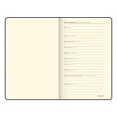  Блокнот А5 138x213мм BRAUBERG Velvet, резинка, держатель, 80л, клетка, розовый, 116242 