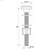  Клапан впускной нижний подвод ID F012400-0007 Iddis 