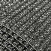  Покрытие щетинис серый металлик 128 90см /Альфа Стиль 