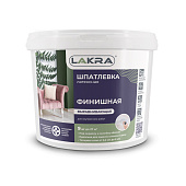 Шпатлевка латекс финишная выравнивающая для гипсокартона Лакра 9кг Шпатлевка латекс финишная выравнивающая для гипсокартона Лакра 9кг