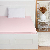 Простыня на резинке 180х200 Этель поплин, розовый, 9241685 Простыня на резинке 180х200 Этель поплин, розовый, 9241685