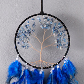 Ловец снов "Дерево" ярко-синий d=15,5 см h=63 см 7119098 Ловец снов "Дерево" ярко-синий d=15,5 см h=63 см 7119098