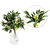  Искусственный цветок Снежноягодник в вазе Размер: 17х16х21см 