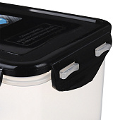 Контейнер герметичный для СВЧ с защелками 1,5л пластик 861-333 Контейнер герметичный для СВЧ с защелками 1,5л пластик 861-333