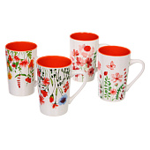  Кружка керамическая 420мл "Луговые цветы", микс  323-0543 