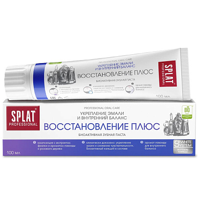  Зубная паста SPLAT Professional Восстановление Плюс 100мл 