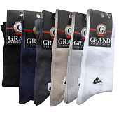  Мужские носки GRAND LINE (M-105), черный, р. 27 