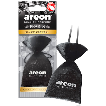 Ароматизатор подвесной AREON PEARLS мешочек 30гр BLACK CRISTAL 