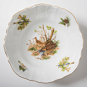  Салатник круглый 19 см Thun Bernadotte, декор "Охотничьи сюжеты" БТФ0091 