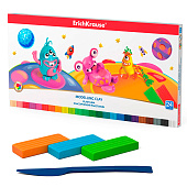 Пластилин 24 цвета, ErichKrause Cosmic Monsters, со стеком, в коробке, 58472 Пластилин 24 цвета, ErichKrause Cosmic Monsters, со стеком, в коробке, 58472