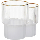 Набор стаканов Walmer Farrow White-Gold 2шт 230мл 1405493 Набор стаканов Walmer Farrow White-Gold 2шт 230мл 1405493