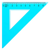 Набор геометрический (линейка-30 см + 2 угольника + транспортир+трафарет окружности) микс 540590