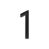Номер дверной "1" черный, пластик, 50мм, FUARO