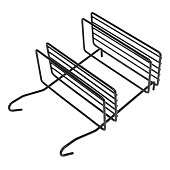 Полка двухъярусная малая, черный матовый, MX-066 BL Полка двухъярусная малая, черный матовый, MX-066 BL