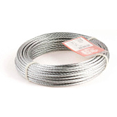 Трос стальной DIN 3055 4мм (20м) Трос стальной DIN 3055 4мм (20м)