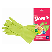  Перчатки резиновые YORK с экстрактом Алоэ (M) 092150 