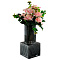  Ваза стеклянная Royal Classics,12х25 см, серый  JWD070908 