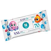 Влажные полотенца NATURAL FRESH 70шт XXL Baby Fish (с клапаном)