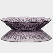  Салатник стеклянный Magistro «Французская лаванда» 700 мл 23,8 см цвет фиолетовый 9080437 