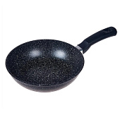 Сковорода Каменная Black 22см, литая, черная SA-F03-22