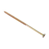  Саморезы универсальные желтые ШУж 6,0х130мм, потайная голова, 2шт 