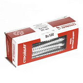  Болт сантехнический DIN 571  8х100 (белый цинк 20 шт) 