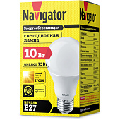  Лампа LED 10Вт Е27 груша 2700К/Navigator NLL-A60 