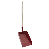  Совок хозяйственный металлический, деревянная ручка, 61-1-011 