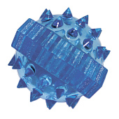  Массажер пластик универс Шарик с 2 кольцами синий пакет, 10419977 