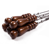 Шампур Шар 630х12х2,5 мм прямой с дерев.ручкой 2К-410 Д2516 Шампур Шар 630х12х2,5 мм прямой с дерев.ручкой 2К-410 Д2516