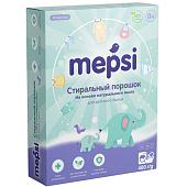 Стиральный порошок для детского белья Mepsi на основе мыла, гипоаллергенный 400гр. Стиральный порошок для детского белья Mepsi на основе мыла, гипоаллергенный 400гр.