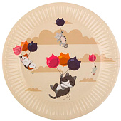 Набор бумажных тарелок "Cats" Волшебная страна 23см (6шт) Набор бумажных тарелок "Cats" Волшебная страна 23см (6шт)