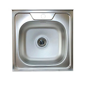  Мойка накладная 50х50см 0,4мм матовая V-406 