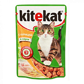  Влажный корм Китекат курица в соусе 85г 