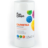 Салфетки для уборки универсальные Fun Clean из вискозы 25х40см 60шт. в рулоне Арт. 6760