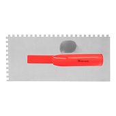  Гладилка стальная 280х130мм, пластмас. ручка, зуб 6х6мм, Matrix 