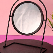 Зеркало настольное GIRLY "Black sun", black 