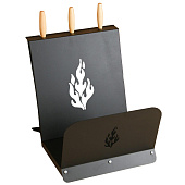 Набор каминный напольный Forester с дровницей 3 предмета щетка,совок,кочерга Набор каминный напольный Forester с дровницей 3 предмета щетка,совок,кочерга