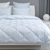  Одеяло 172х205 стеганое Home Holidays белый с голубой полоской, ОСВ_НН-1102у 