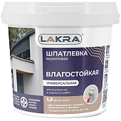 Шпатлевка акриловая фасадная атмосферостойкая Лакра 1,5 кг Шпатлевка акриловая фасадная атмосферостойкая Лакра 1,5 кг