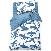  Комплект постельного белья 1,5 спальный Этель Funny shark бязь 10678934 