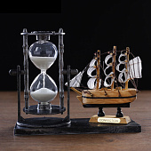  Песочные часы Фрегат, сувенирные, 15,5х6,5 х 12,5 см, микс 3488511 